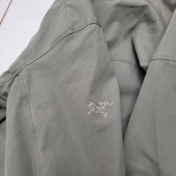 Arc'Teryx Crosswire canvas zip jacket fatigue utility green gray - Picture 6 of 11